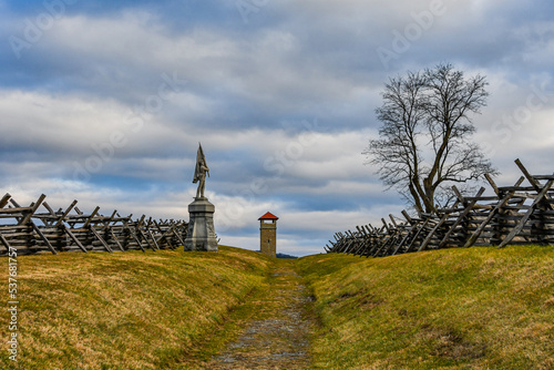 A Cold January Afternoon at Antietam National Battlefield, Maryland USA, Sharpsburg, Maryland photo