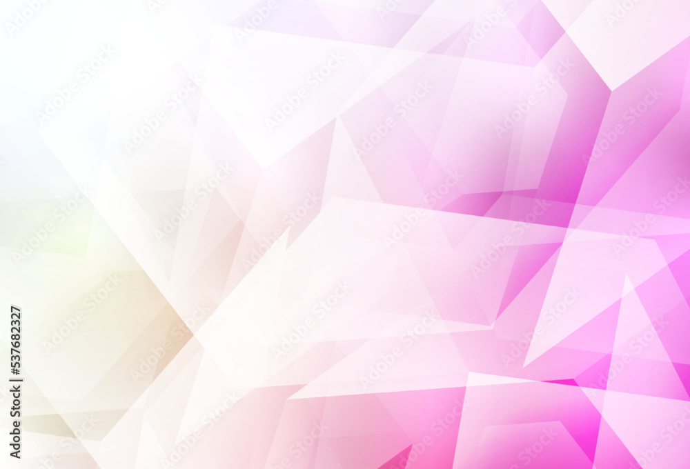 Light Pink, Yellow vector abstract polygonal pattern.