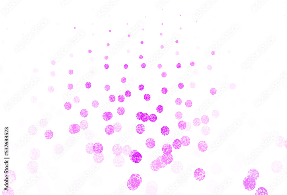 Light Purple vector background with spots.