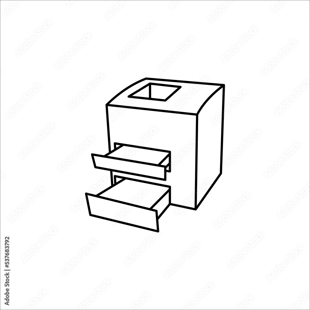 printer icon or logo isolated sign symbol vector illustration on white background. EPS 10 printer icon or logo isolated sign symbol vector illustration on white background. EPS 10