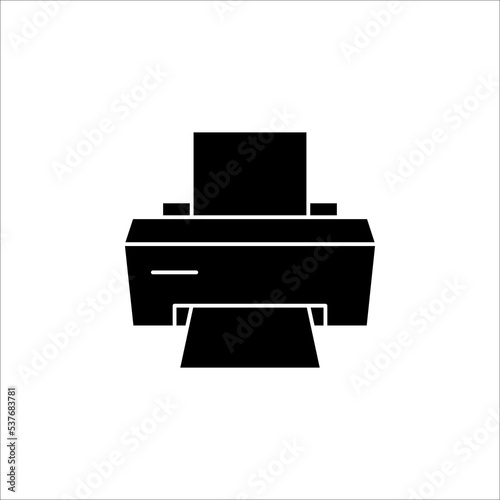 printer icon or logo isolated sign symbol vector illustration on white background. EPS 10
