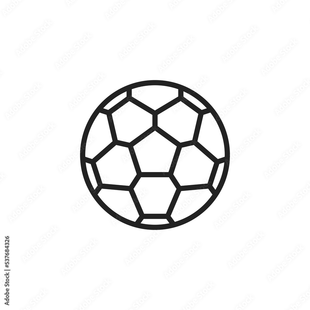 Soccer Ball or Football Icon Vector Logo Symbol Template