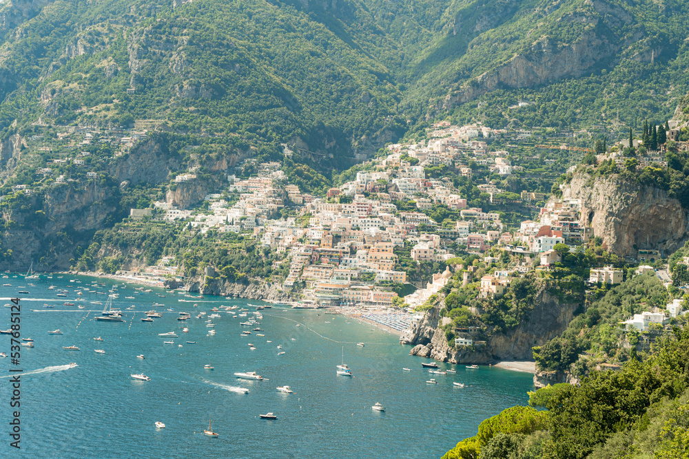 View of Amalfi coastline in Italy
