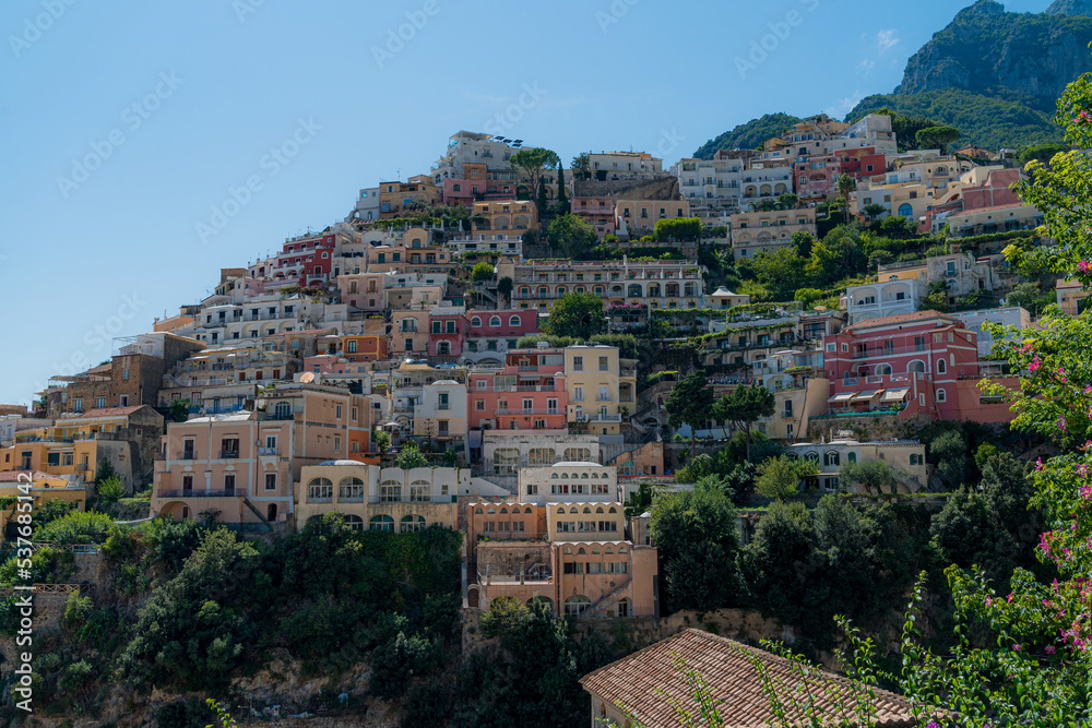 Aerial view of Positano, Italy