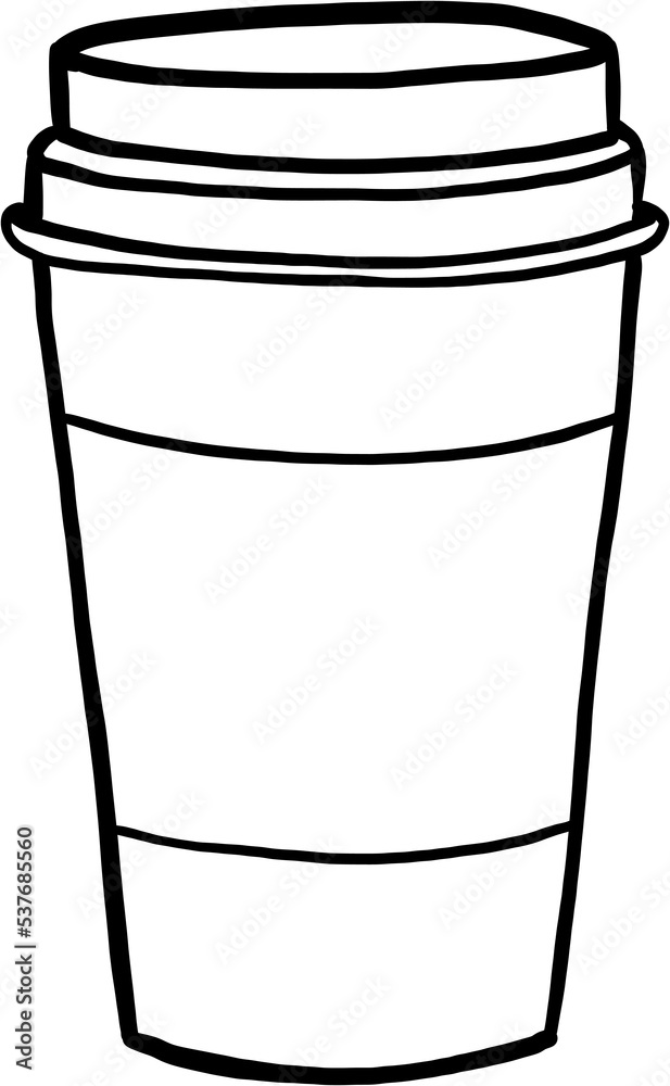 doodle freehand sketch drawing of coffee mug. doodle freehand sketch drawing of coffee mug.