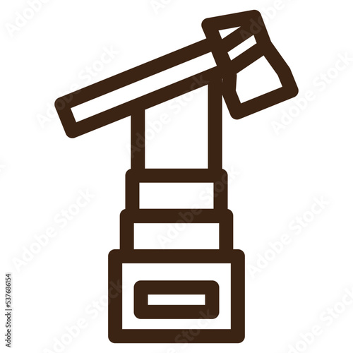 ancient axe history museum tools outline icon