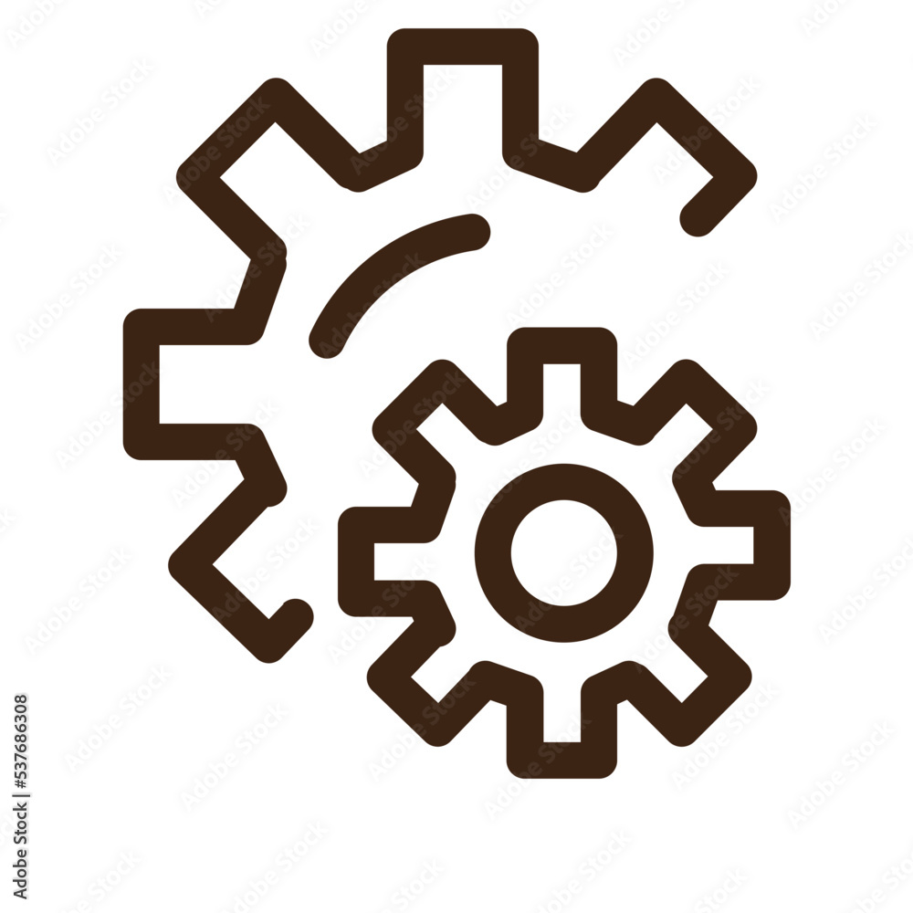 machine manufacturing outline icon