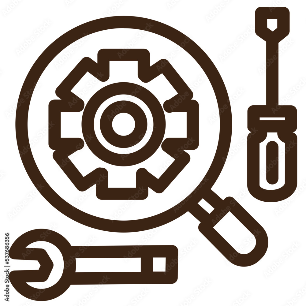 equipments fix repair tools outline icon equipments fix repair tools outline icon