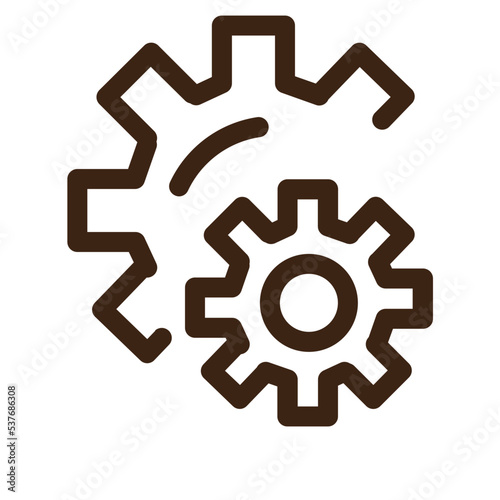 machine manufacturing outline icon