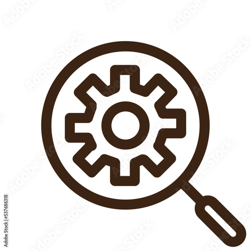 preferences search tool zoom outline icon