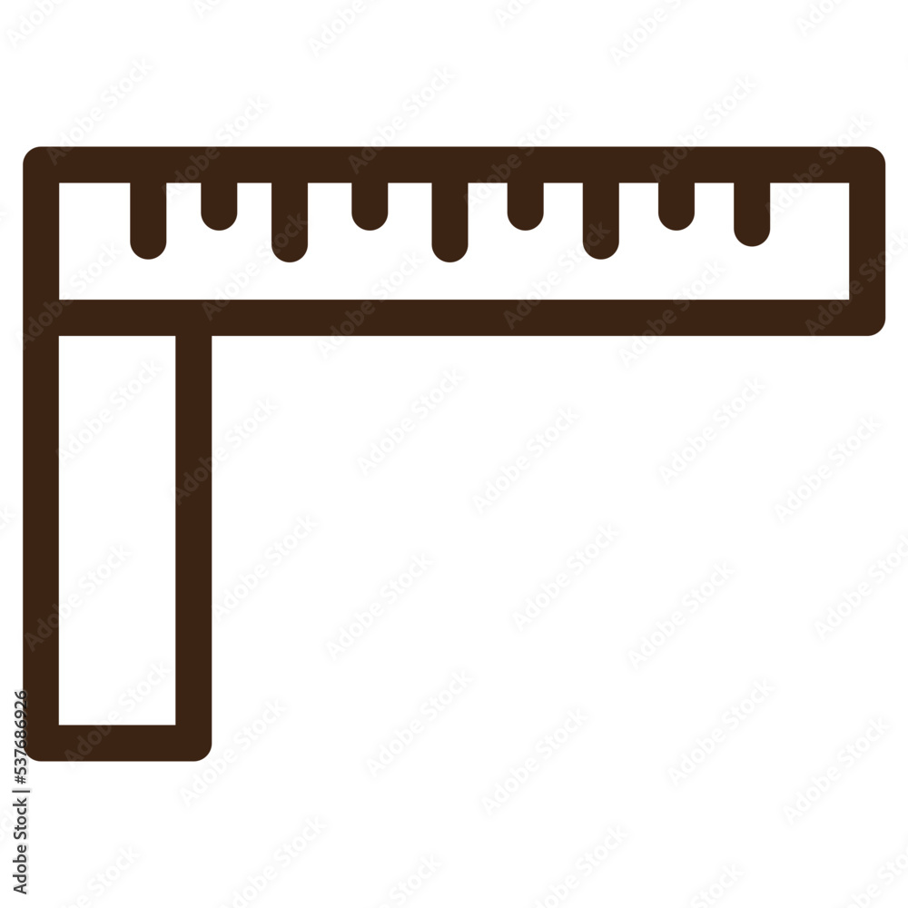 building labor ruler tools outline icon building labor ruler tools outline icon