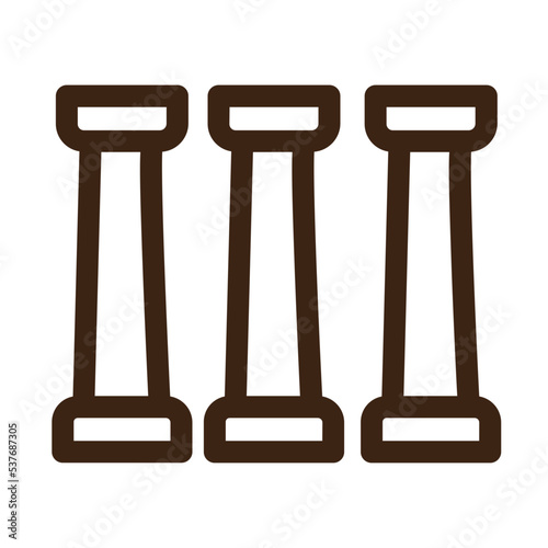 fundamental pillar principle outline icon