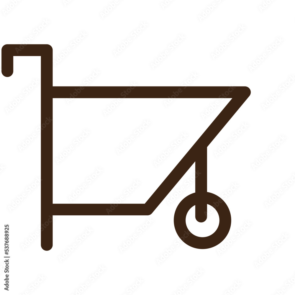 wheelbarrow work builder outline icon wheelbarrow work builder outline icon