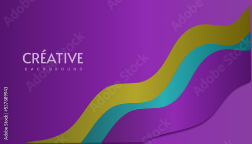 Waves abstract colorful background modern concept illustration 