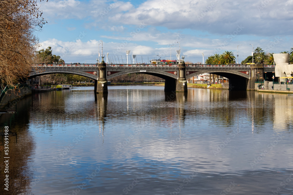 Princes Bridge, the grandest and oldest bridge of Melbourne, was styled on the Blackfriars Bridge of London - Melbourne, Victoria, Australia