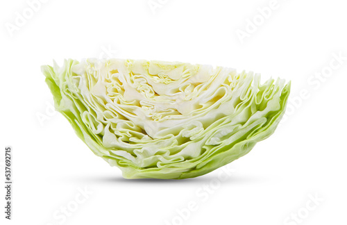 sliced cabbage isolated on transparent png Fototapeta