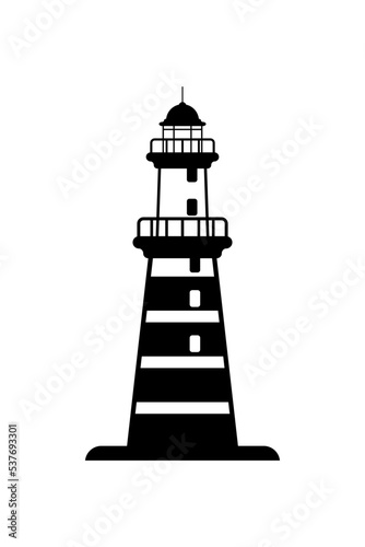 Vector silhouette of the Lighthouse