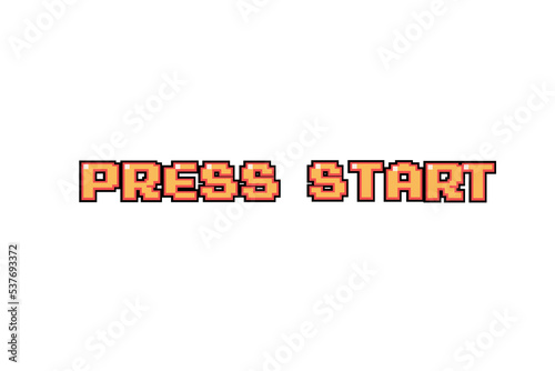 Press start text message screen. photo