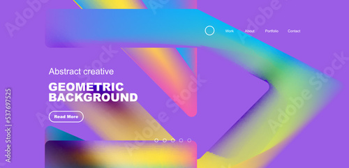 Fluid triangles minimal abstract background. Techno or business concept, pattern for wallpaper, banner, background, landing page