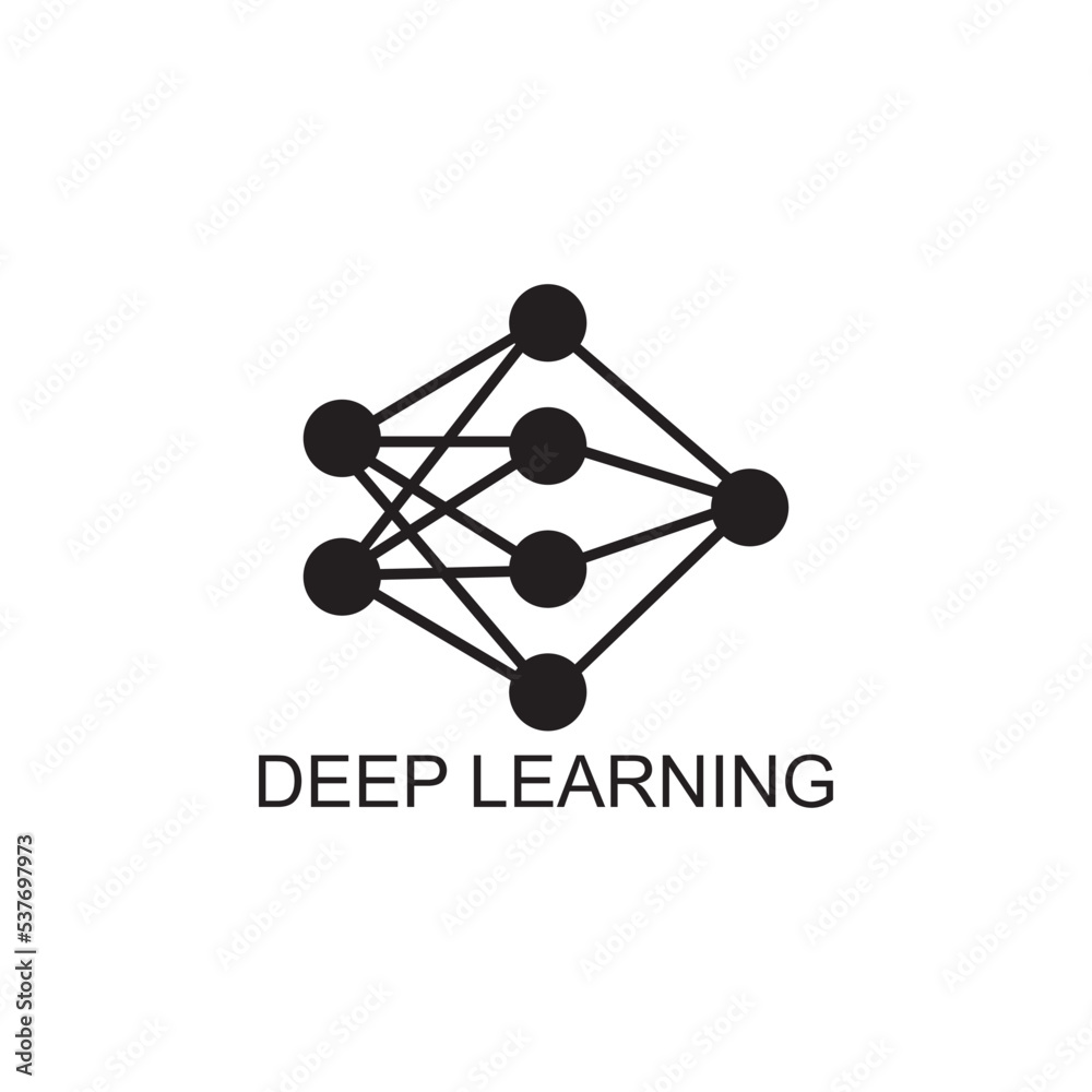 deep learning icon , technology icon Stock Vector | Adobe Stock