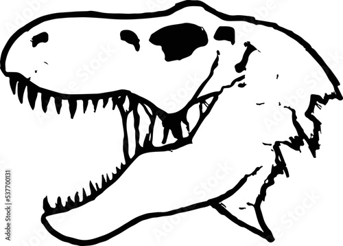 silhouette of a dinosaur