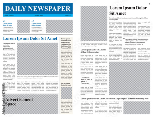 Daily Newspaper Design Template