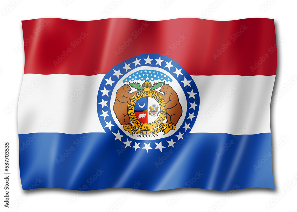 Missouri flag, USA Missouri flag, USA