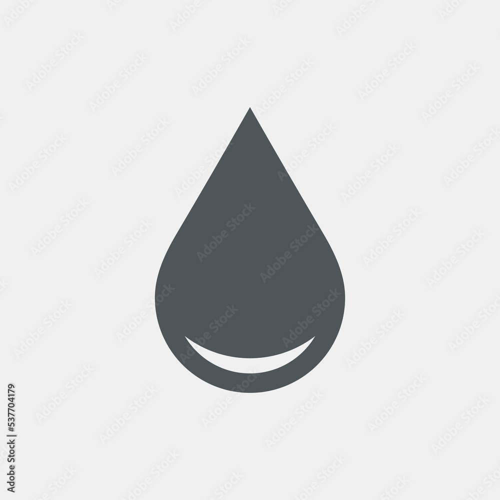 Water drop droplet raindrop icon illustration cut Water drop droplet raindrop icon illustration cut