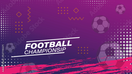World football championship background 2022 with abstract grunge and soccer field element