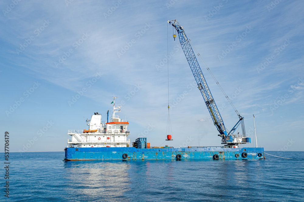 Fototapeta premium cargo ship in port