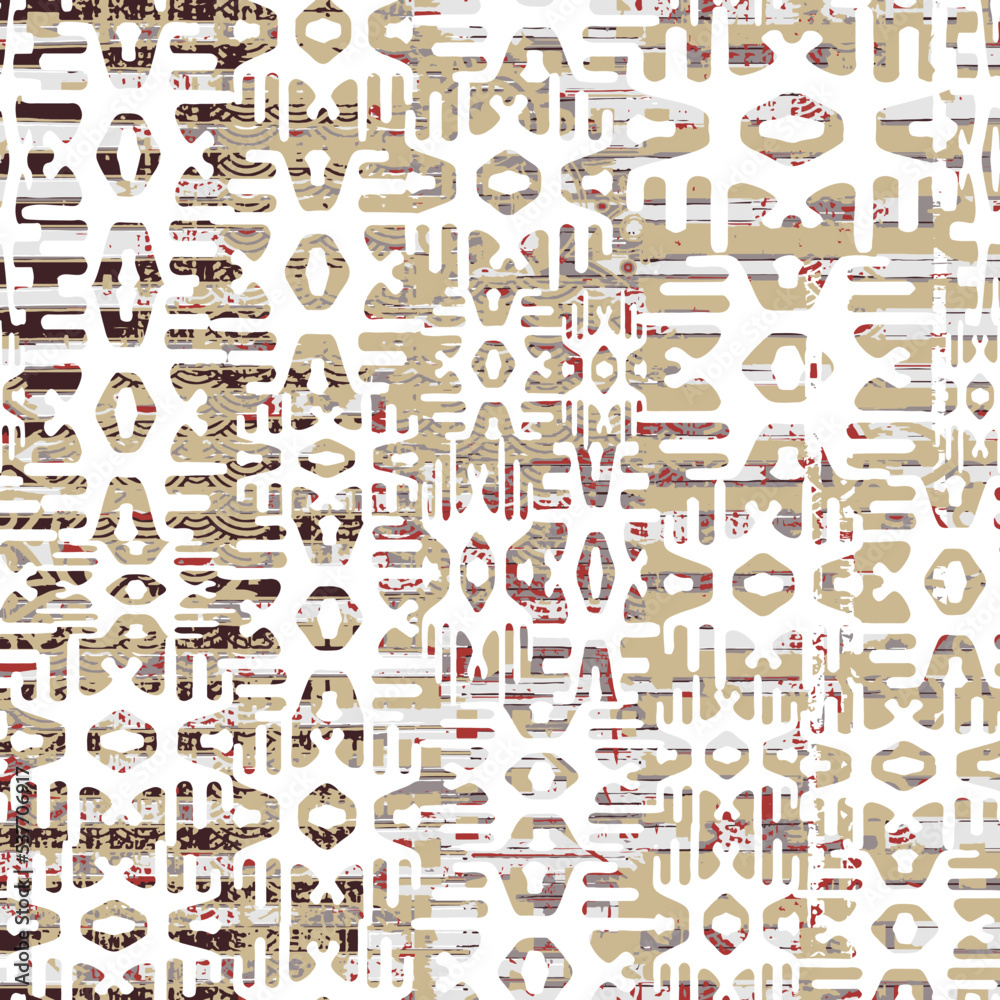 Beautiful trendy geometric  minimal bohemian classical carpet of machine work at vector