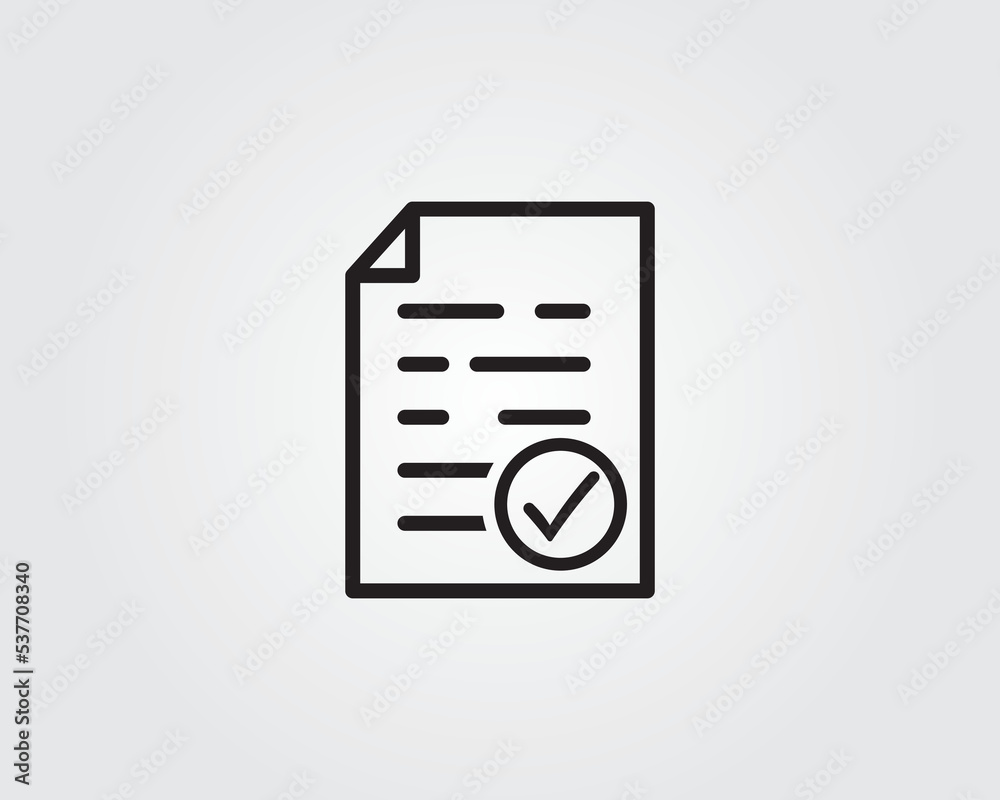 file document verification icon vector file document verification icon vector