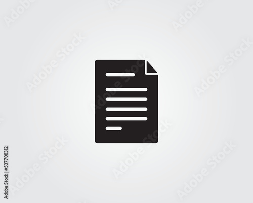 document file letter text icon vector