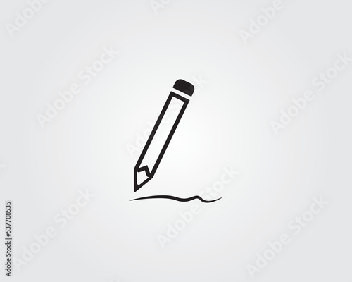 pen writing drawing pencil icon vector