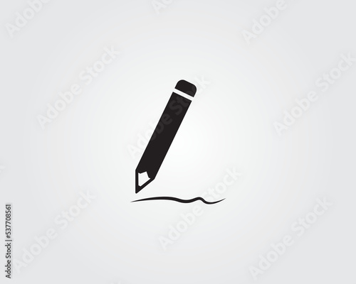 pen writing drawing pencil icon vector