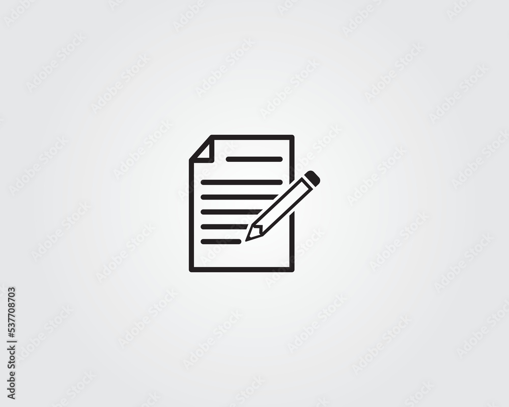 writing document pen edit icon vector writing document pen edit icon vector