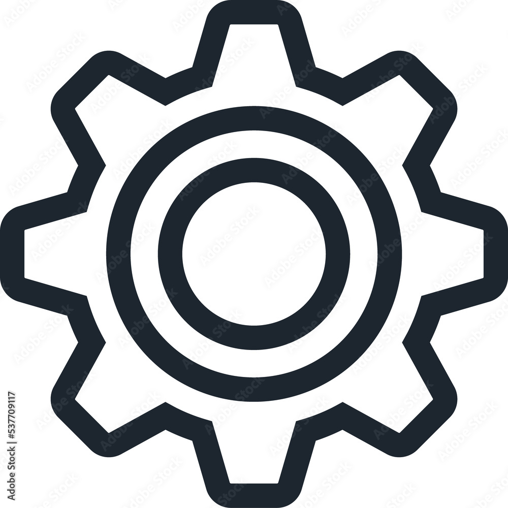 Cog gear Industrial icon, Settings icon. Cog gear Industrial icon, Settings icon.