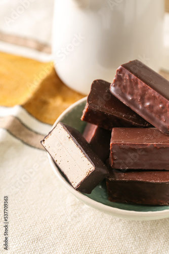 Chocolate covered candy bar...