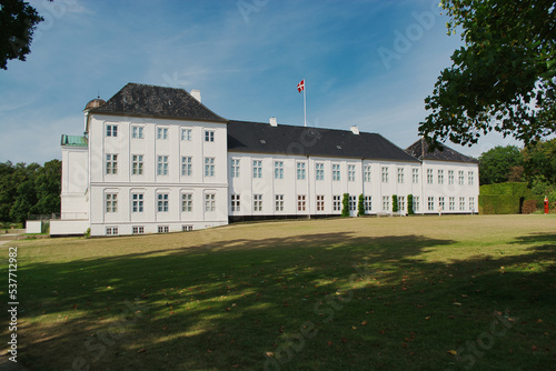 Grasten Slot - Gravenstein Castle in Denmark on a bright summer day - the summer residence of the danish royal family photo