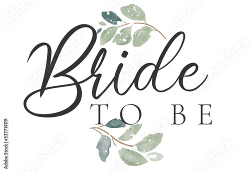 Bride to be bachelorette party vector calligraphy design.hen party or bridal shower hand written calligraphy card, banner or poster graphic design lettering vector element. Bride to be quote