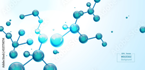 Abstract molecules design background.