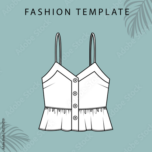 Fényképezés camisole sketches. tank top illustration.