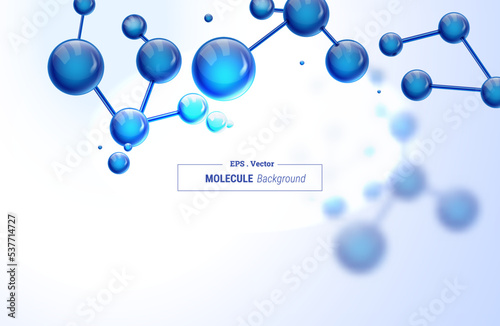 Abstract molecules design background.
