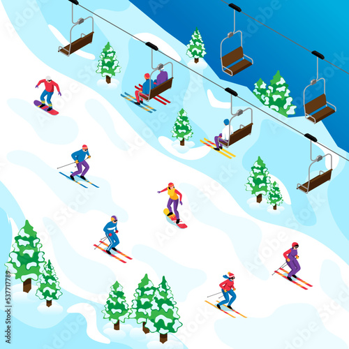 Isometric Ski Resort