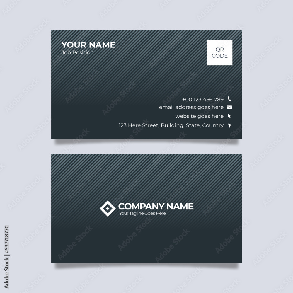Modern Clean Corporate Business Card Design Template Modern Clean Corporate Business Card Design Template