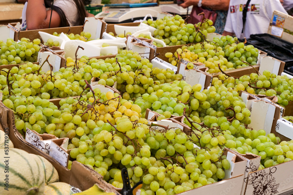 white grape at the market