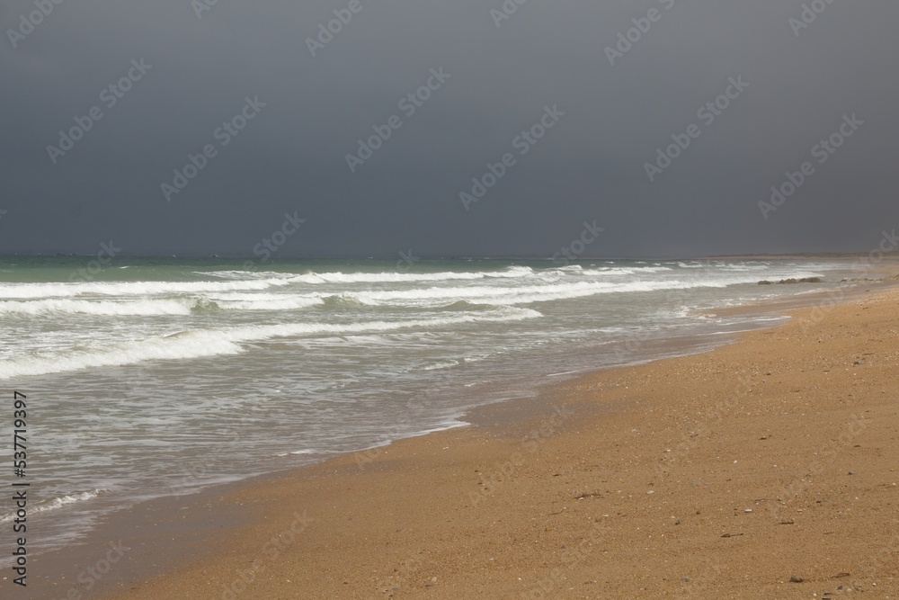 beach in the morning