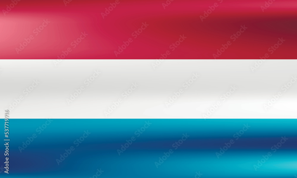 Obraz premium Flag of Luxembourg. Luxembourgish national symbol in official colors. Template icon. Abstract vector background