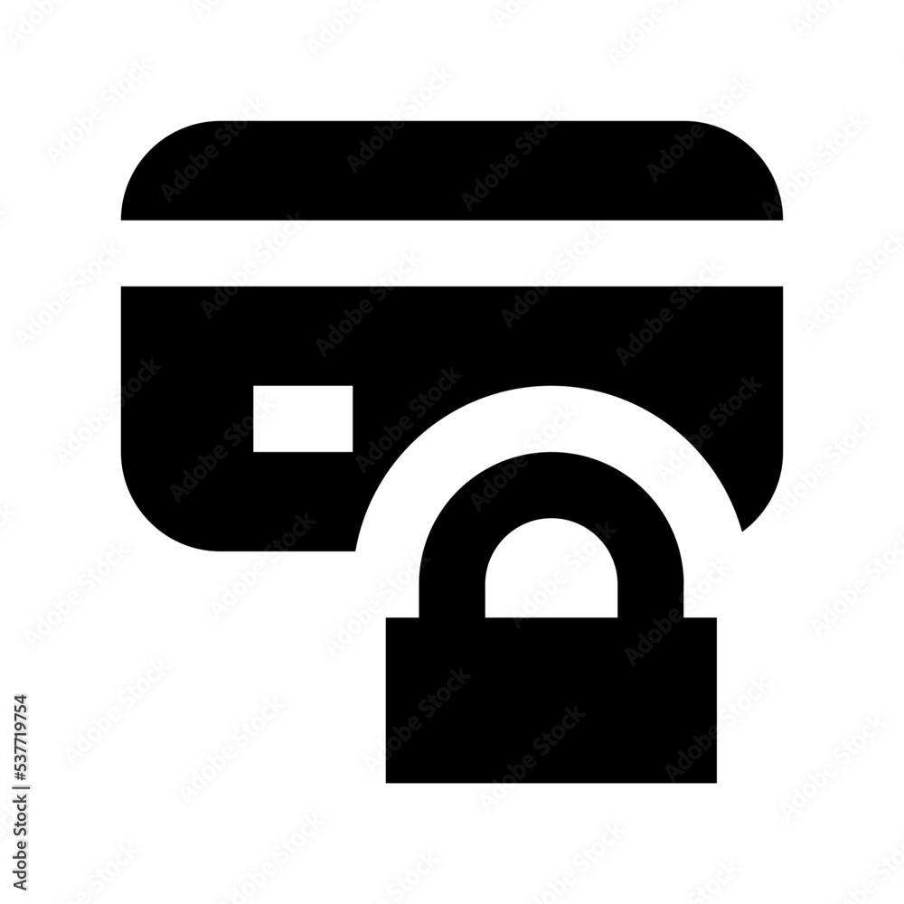Card Security Flat Vector Icon Card Security Flat Vector Icon