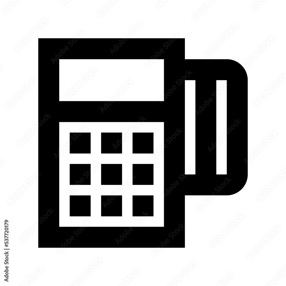 Card Terminal Flat Vector Icon Card Terminal Flat Vector Icon